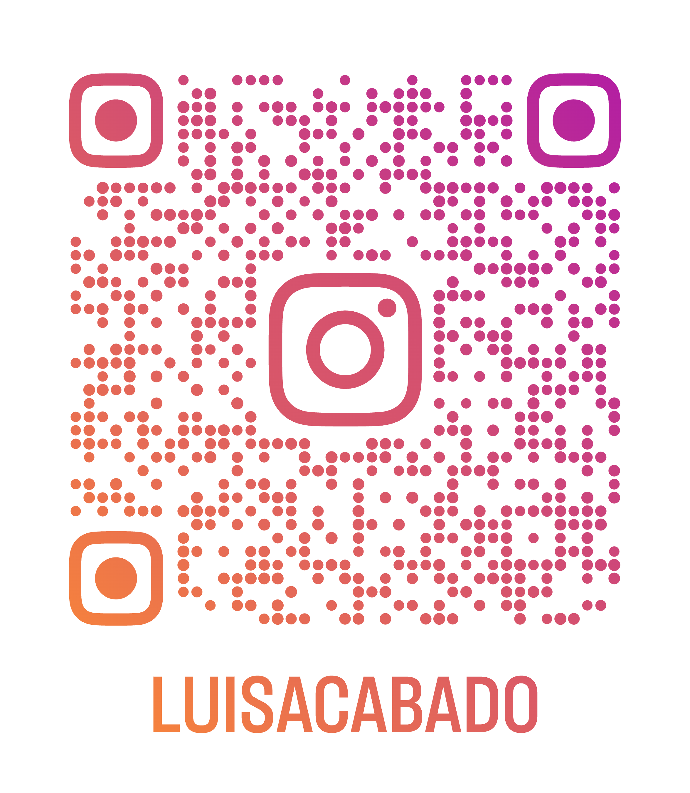 QR code Instagram Luís Acabado